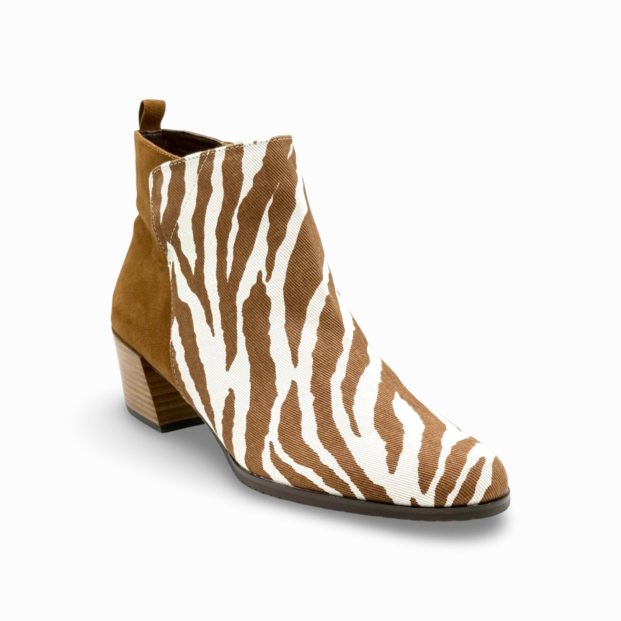 J. Renee Halsie Tiger Print Bootie