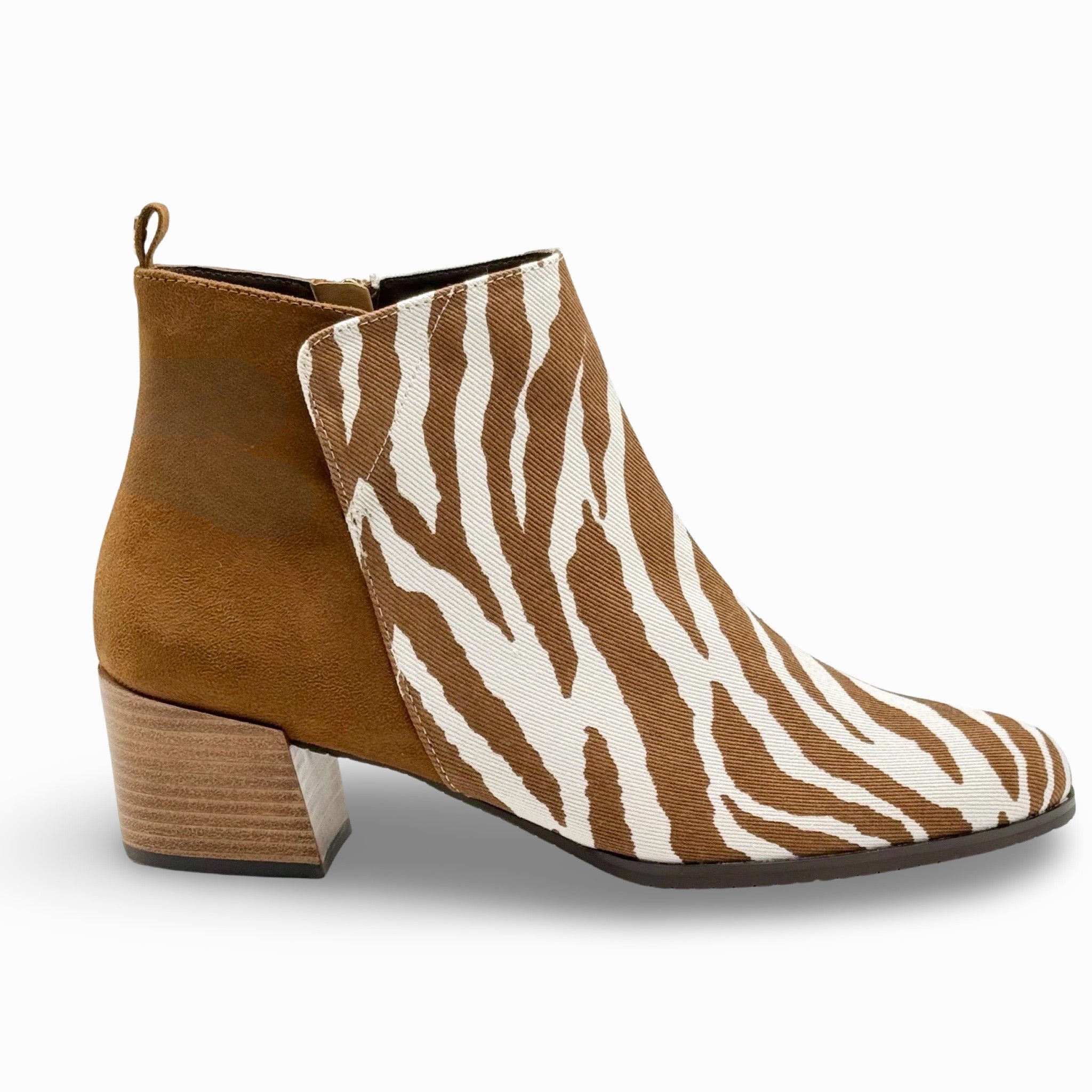 J. Renee Halsie Tiger Print Bootie