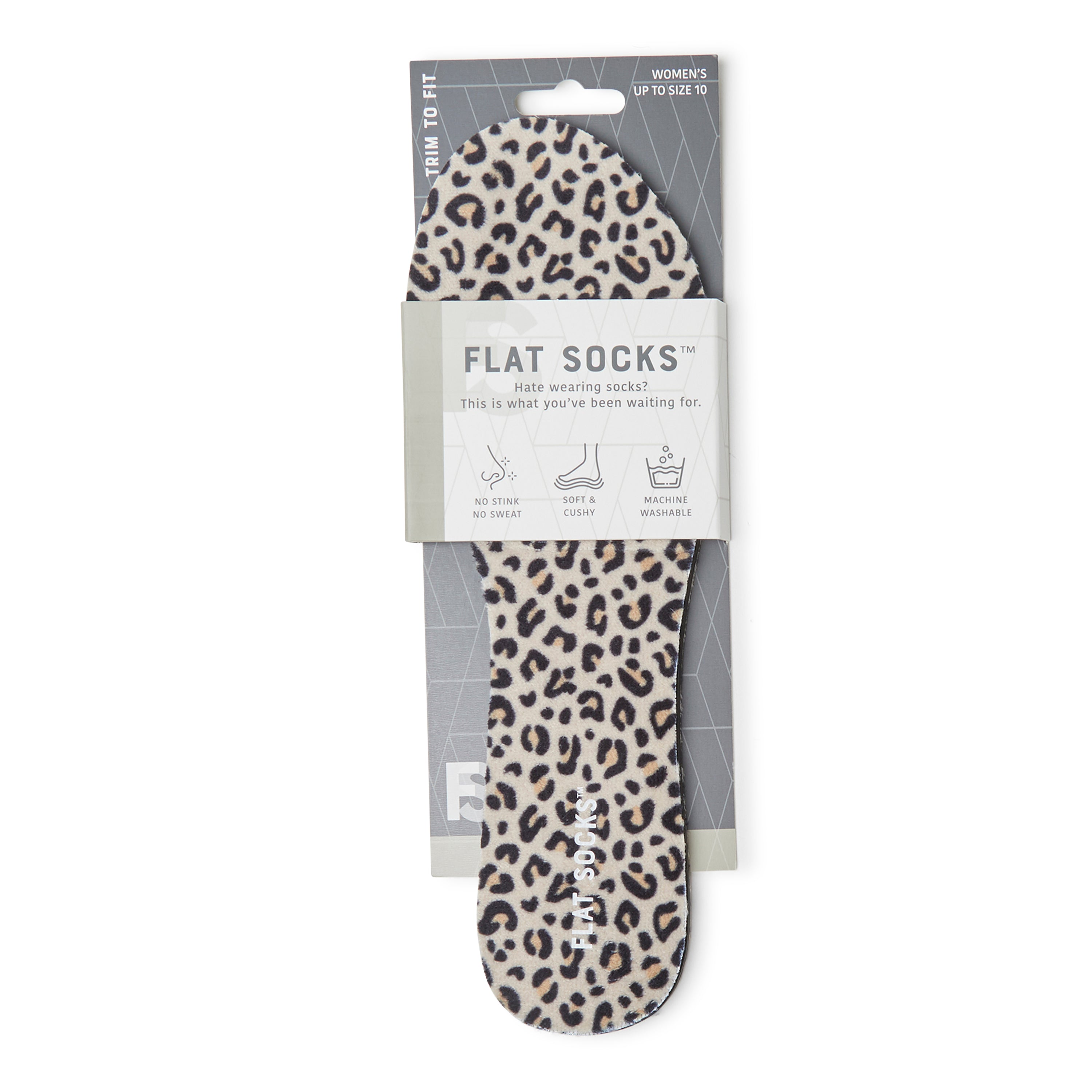 Flat Socks Leopard Print