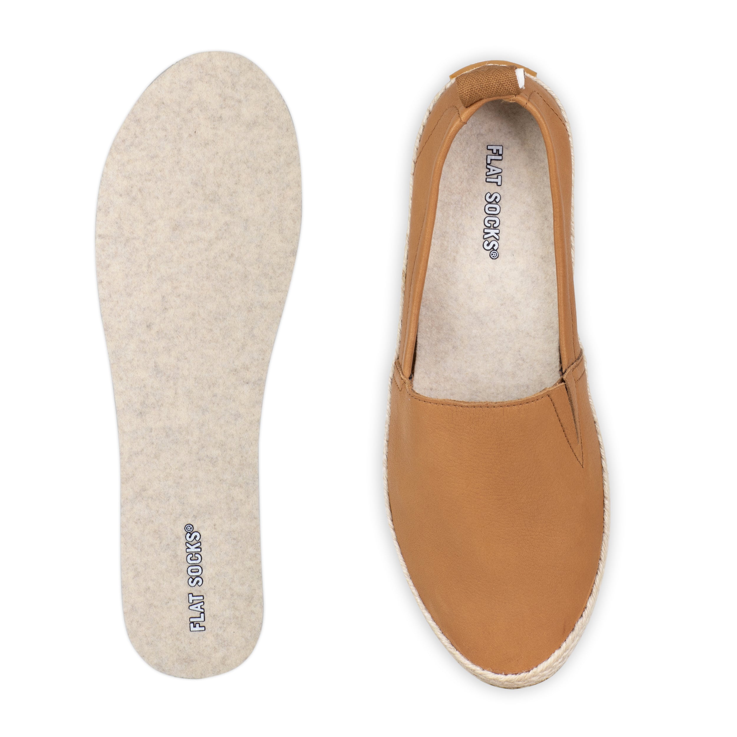 Flat Socks Sand Large