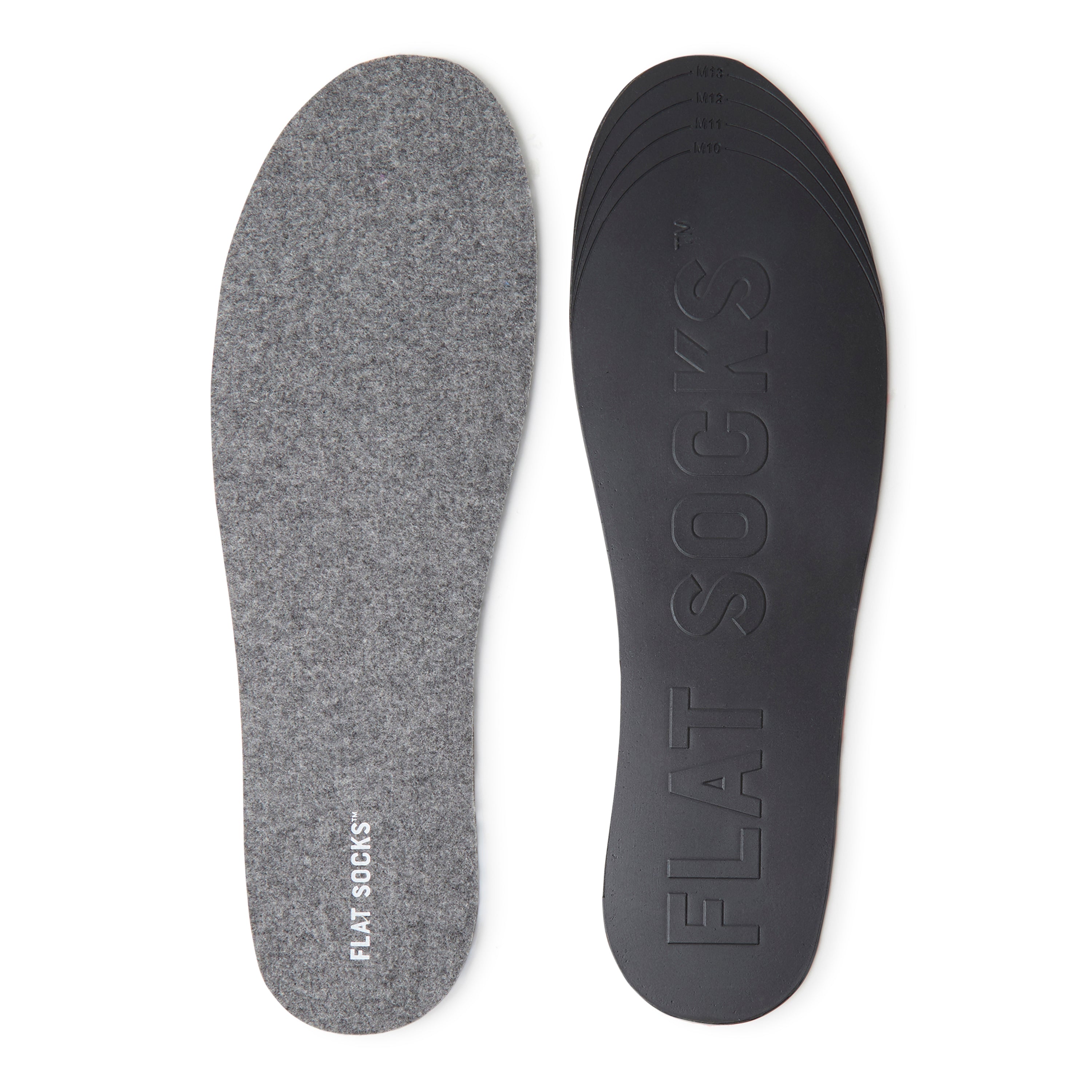 Flat Socks Dark Heather Grey