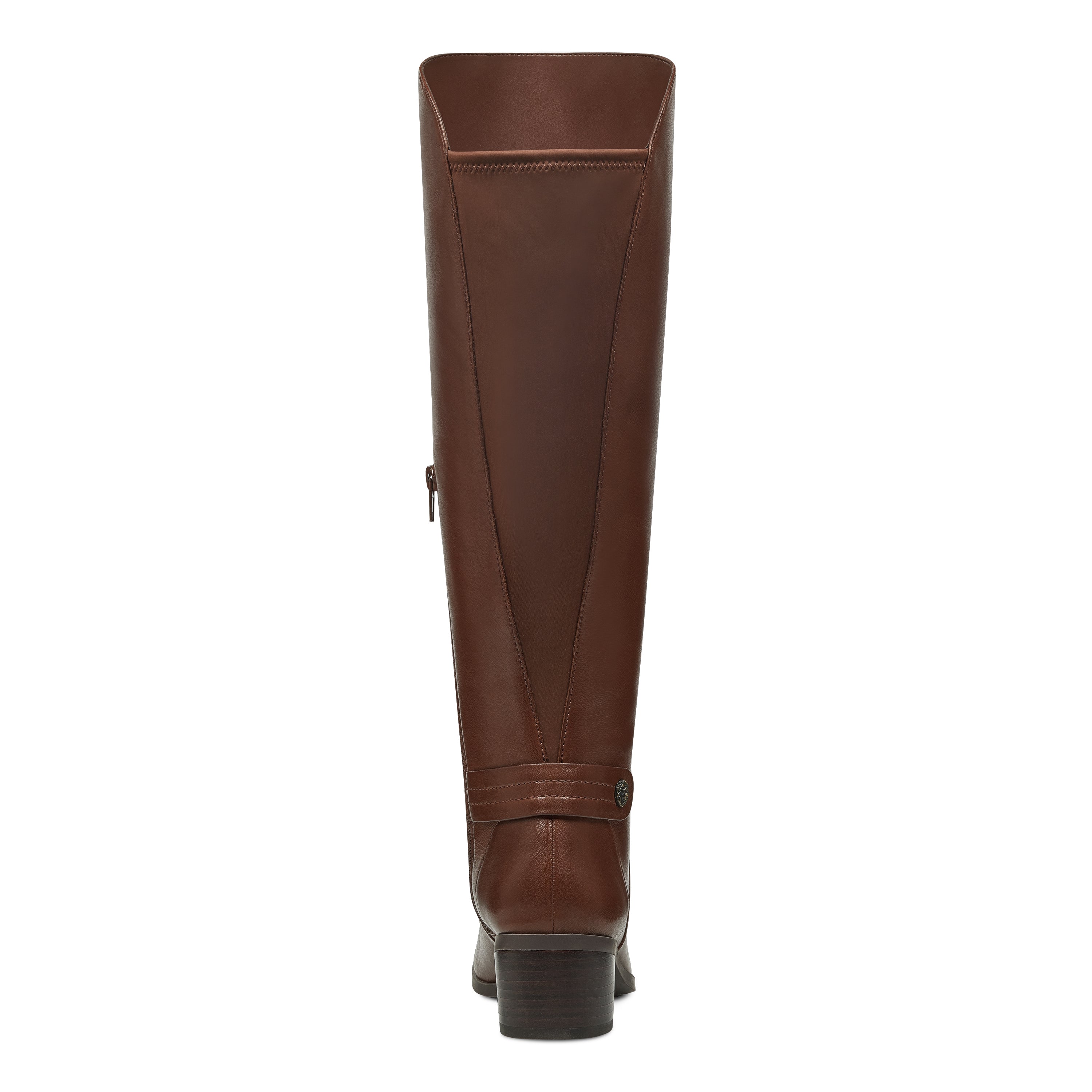 Embrace a modern silhouette that's sure to garner plenty of compliments with Anne Klein smooth leather Jela boot. Jela has a pull-on design with a half-zip closure at the side and a stretch panel at the back for added comfort. Jela's insole has dual, lightweight foam layers to provide cushioning and shock-absorption as well as a durable rubber outsole