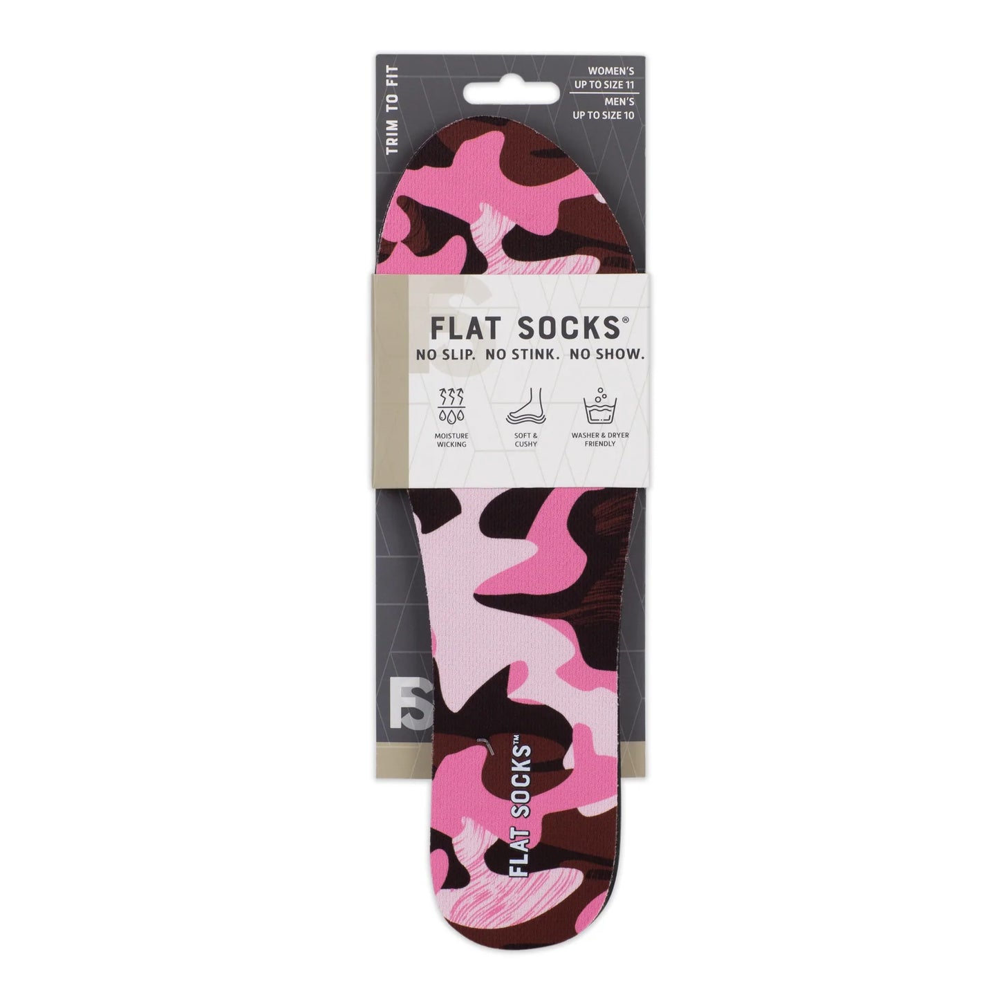 Flat Socks Pink Camo