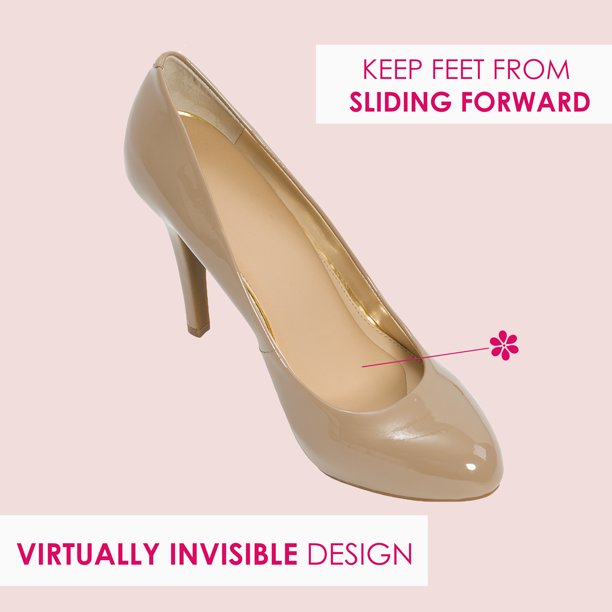 Foot Petals Kushions 3/4 Insoles 2 pack Beige & Black
