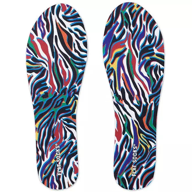 Flat Socks Zebra Abstract