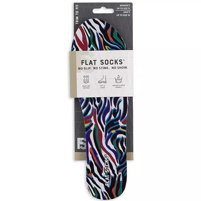 Flat Socks Zebra Abstract