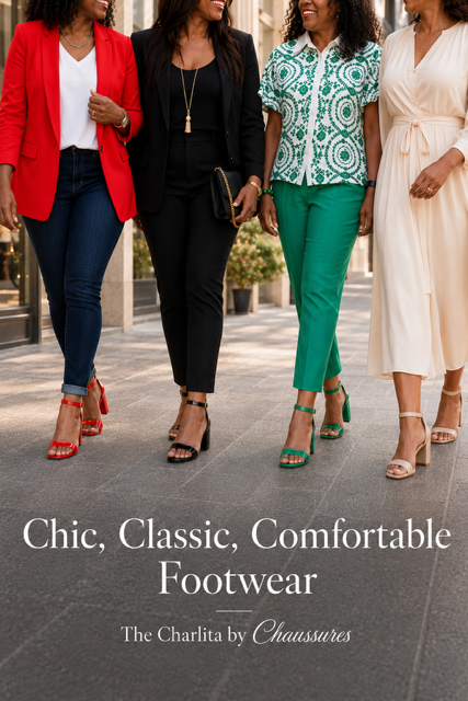 Charlita Patent Block Heel Sandals