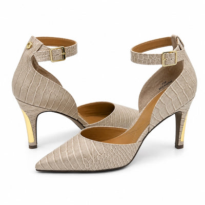 J. Renee Jaelyn Beige Pointy Toe Pump