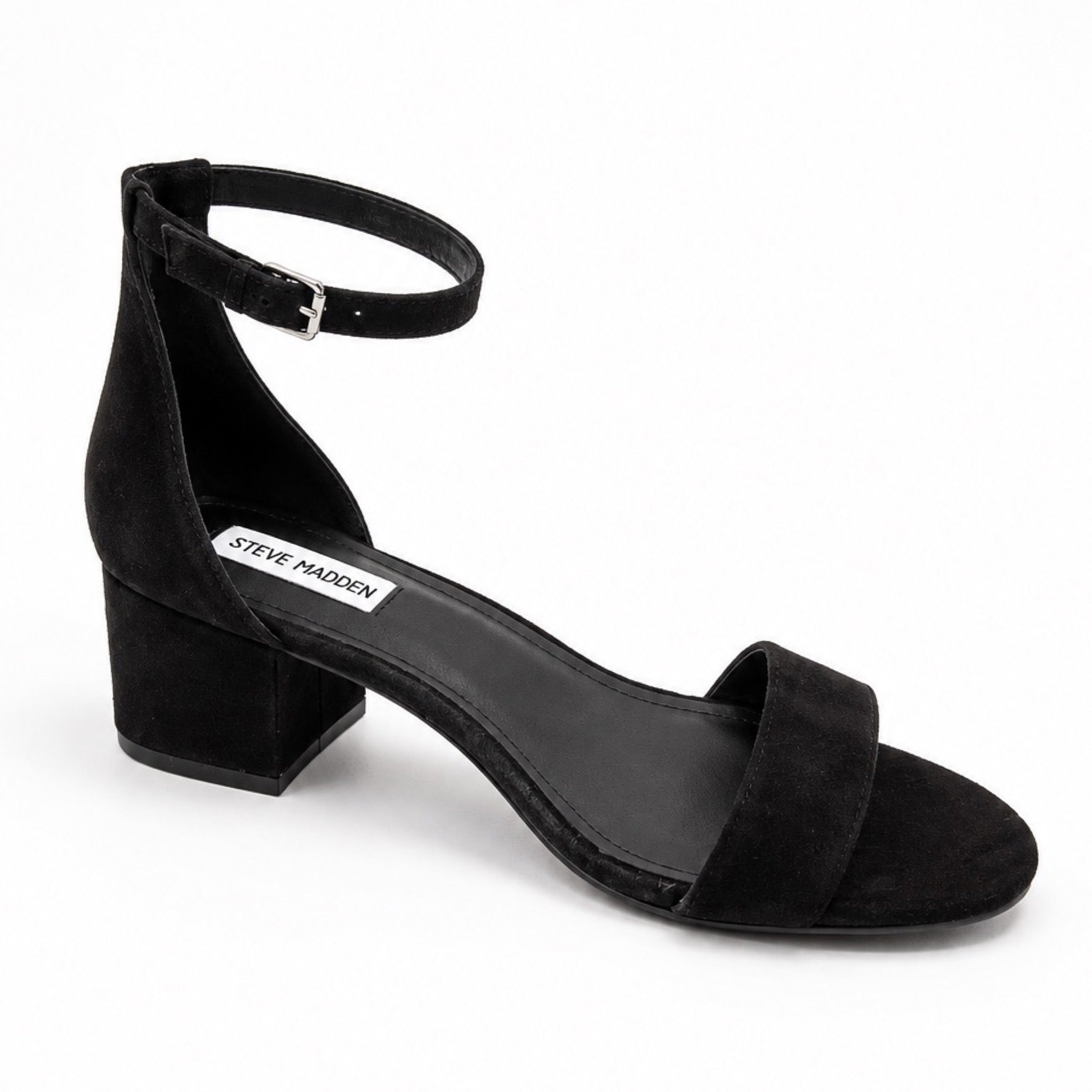 Steve Madden Irenee Black Suede Sandal
