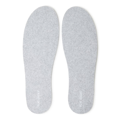 Flat Socks Light Heather Grey Small