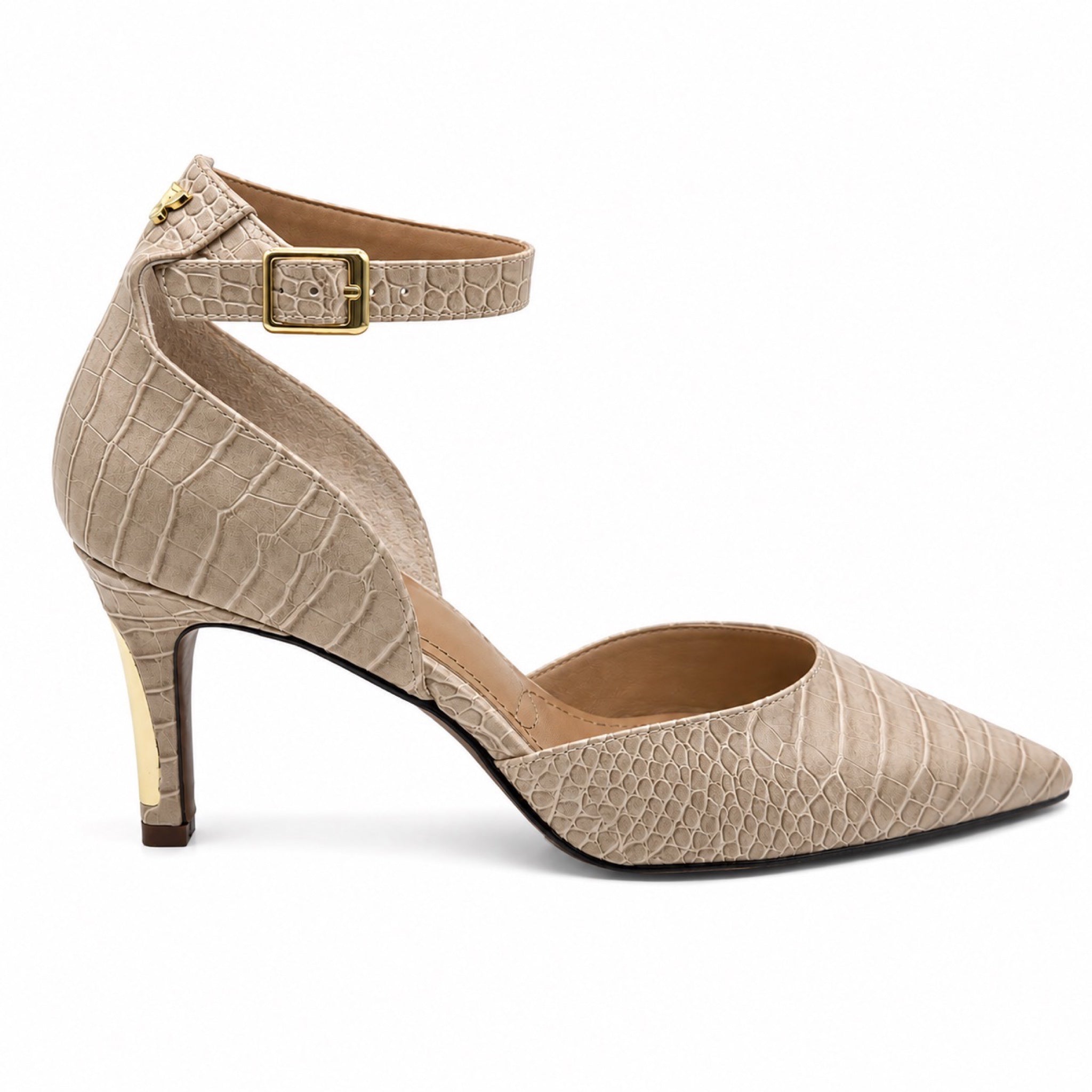 J. Renee Jaelyn Beige Pointy Toe Pump