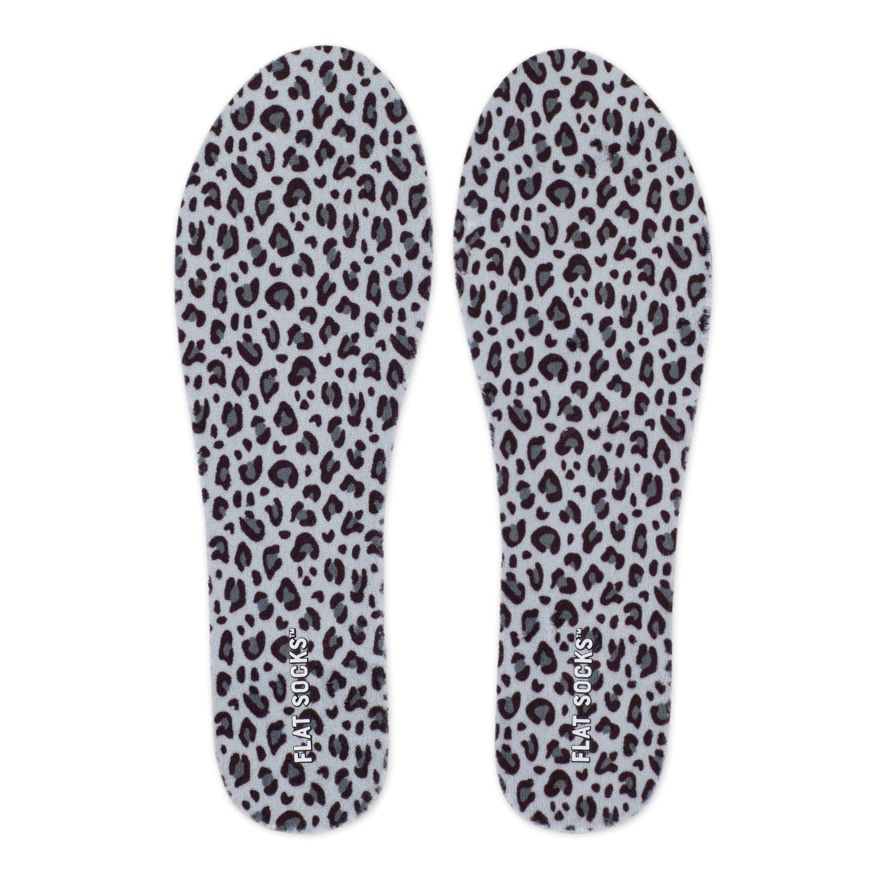 Flat Socks 3 Pack Small, Black, Snow Leopard & Leopard