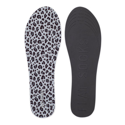 Flat Socks 3 Pack Small, Black, Snow Leopard & Leopard