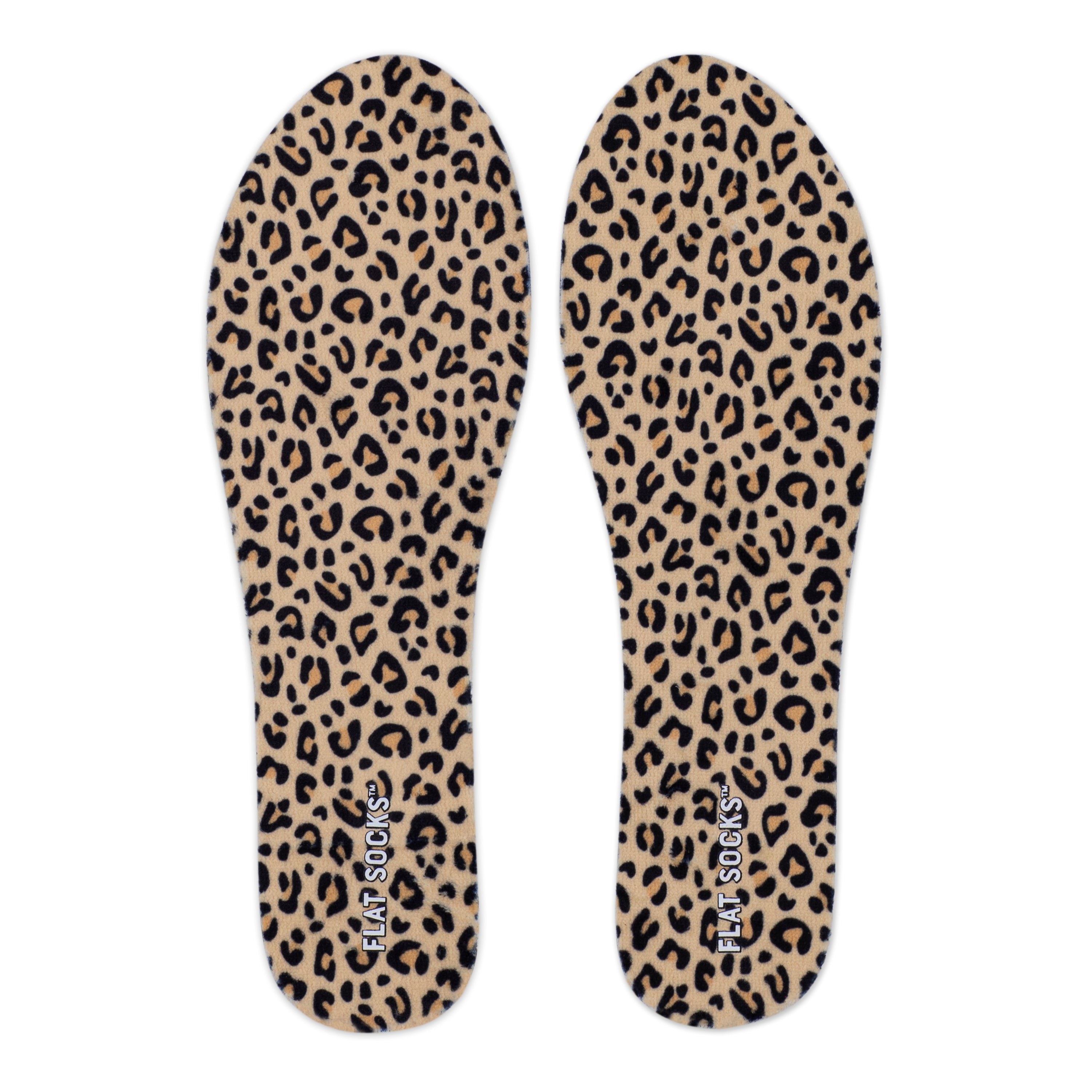 Flat Socks 3 Pack Small, Black, Snow Leopard & Leopard