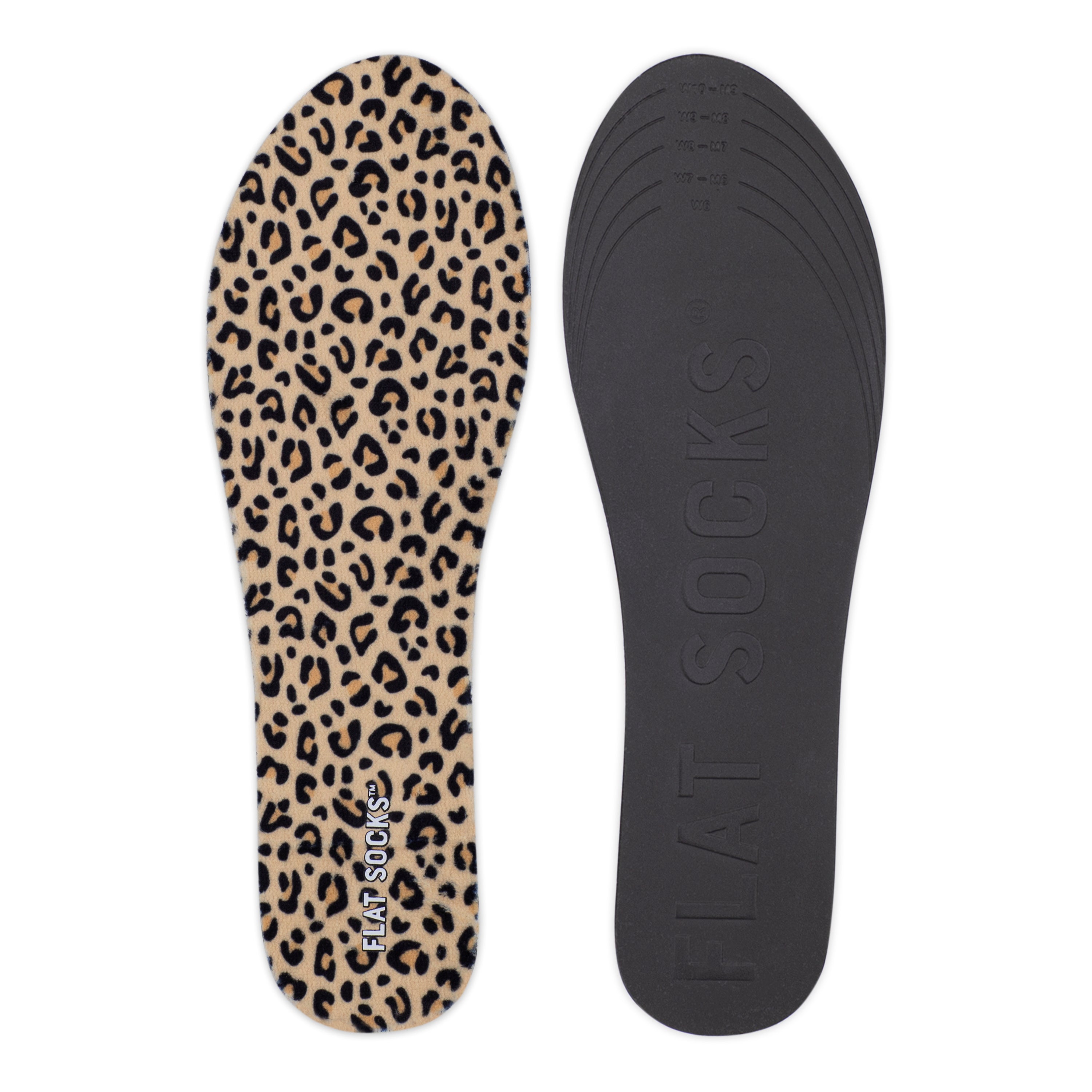 Flat Socks 3 Pack Small, Black, Snow Leopard & Leopard