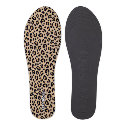 Flat Socks 3 Pack Small, Black, Snow Leopard & Leopard