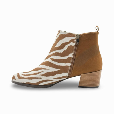 J. Renee Halsie Tiger Print Bootie
