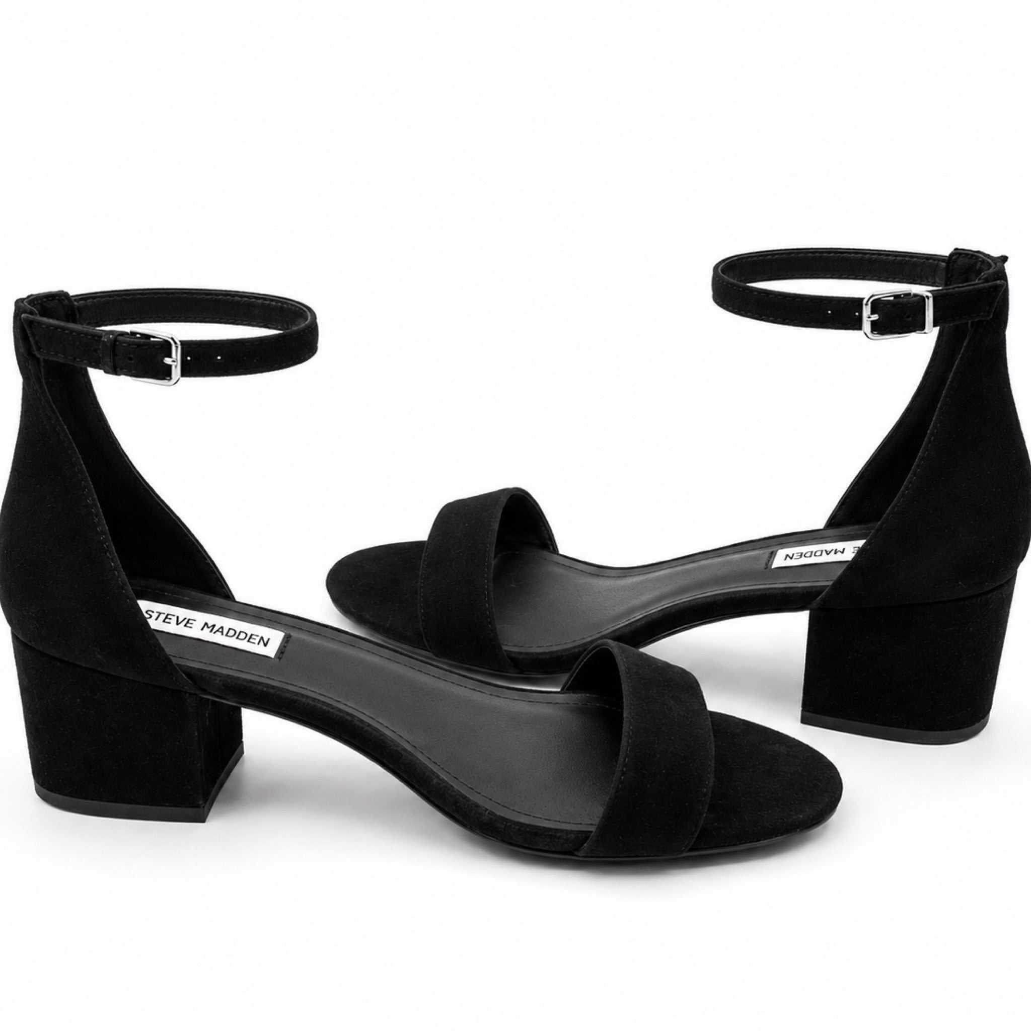 Steve Madden Irenee Black Suede Sandal