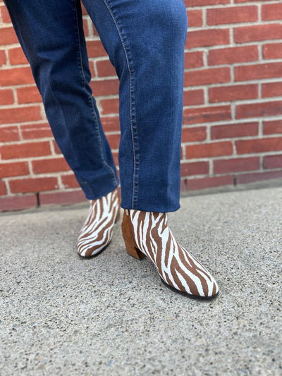 J. Renee Halsie Tiger Print Bootie