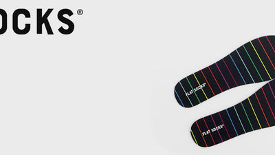 Flat Socks Dark Heather Grey