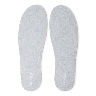 Flat Socks Light Heather Grey Large