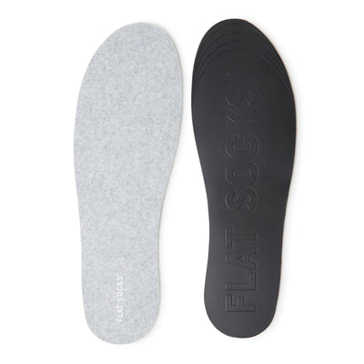 Flat Socks Light Heather Grey Large