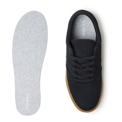 Flat Socks Light Heather Grey Large