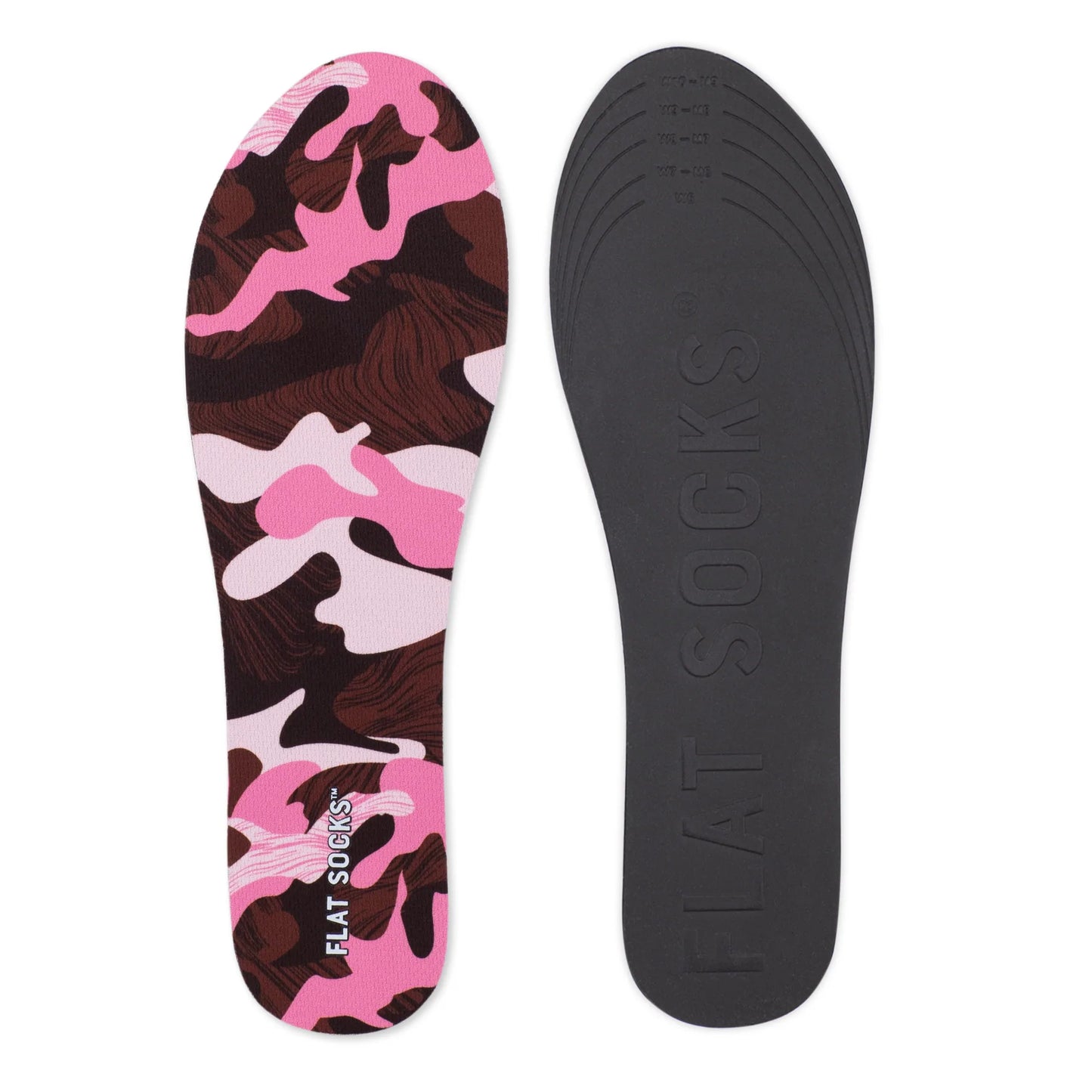Flat Socks Pink Camo