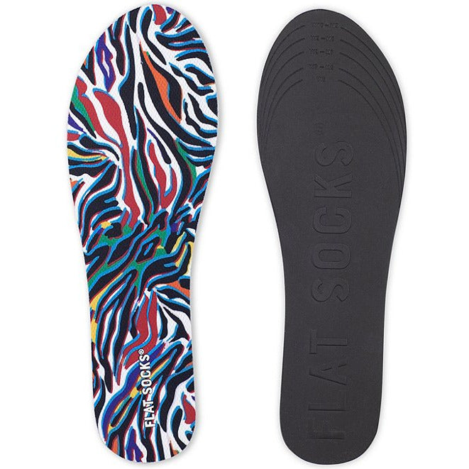 Flat Socks Zebra Abstract
